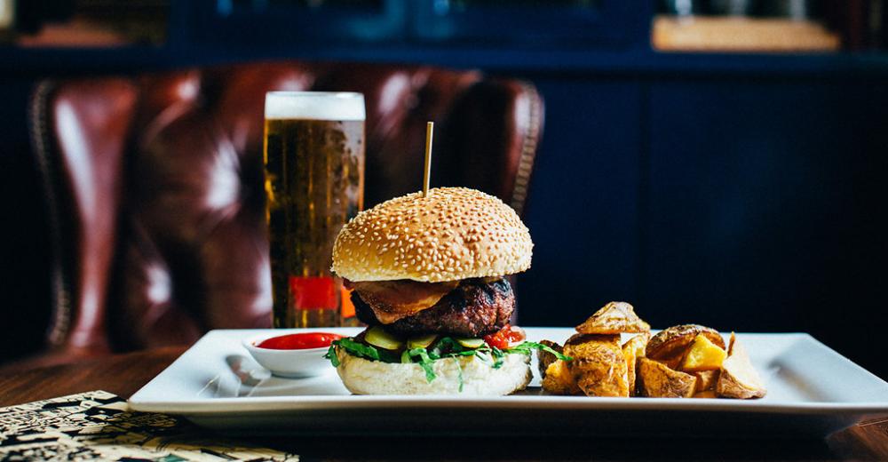 Burger and Beer Photo